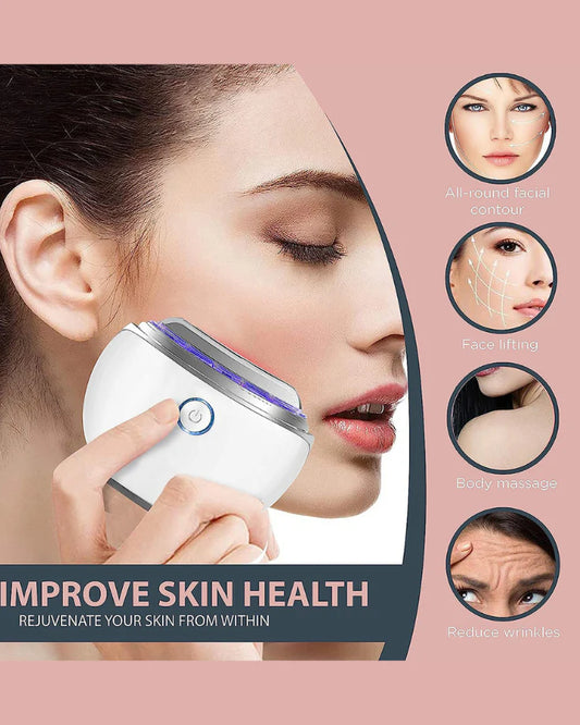 Electric Facial Massager with Heating and Vibration